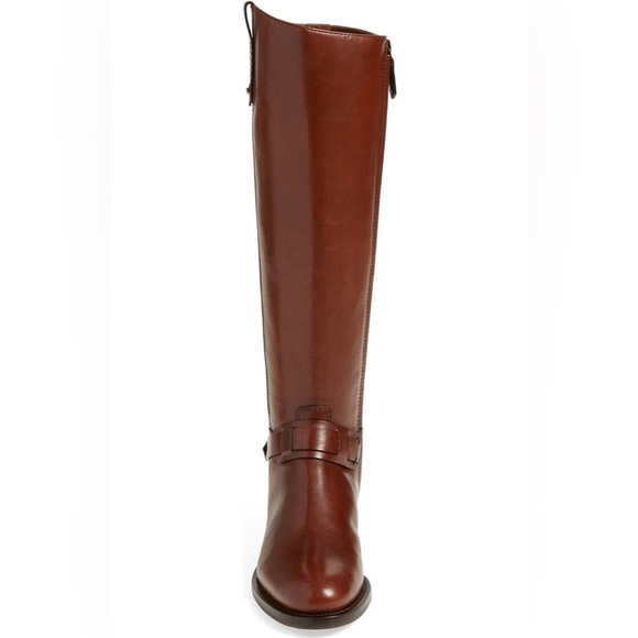 NWOB Tory Burch 'Derby' Leather Riding Boots In Saddle Brown - Size 8.5 - Picture 3 of 16
